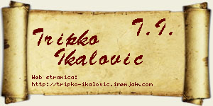 Tripko Ikalović vizit kartica